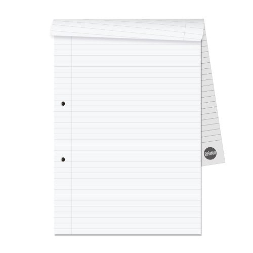 RHINO A4 Refill Pad 160 Pages 8mm Lined with Margin - Pack of 10