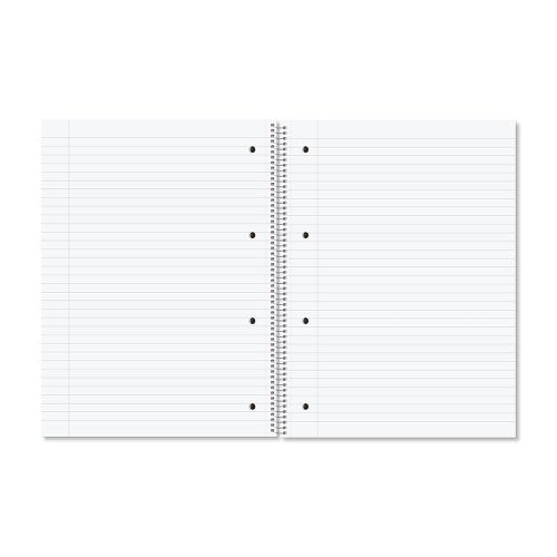 RHINO A4+ Spiral Notebook 140 Pages 8mm Lined with Margin - Pack of 5