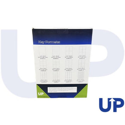 UP A4 Multipurpose Labels 4 Per Sheet 139 x 99mm (White) Pk of 100