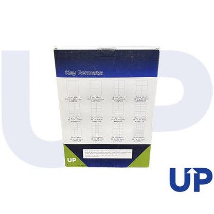 UP A4 Multipurpose Labels 10 Per Sheet 99.1 x 57mm (White) Pk of 100