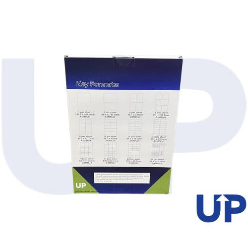 UP A4 Multipurpose Labels 21 Per Sheet 63.5 x 38mm (White) Pk of 100