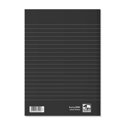 RHINO A5, A4 Hardback Notebook Casebound 192 Pages 8mm Lined (Single)