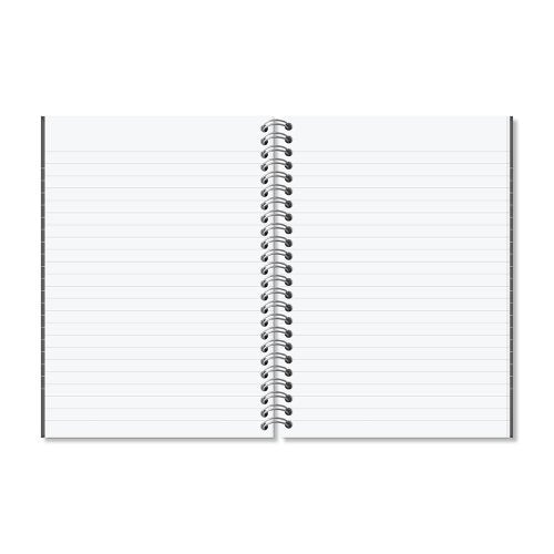 RHINO A4, A5 Hardback Notebook Wirebound 160 Pages 8mm Lined - Pack of 3