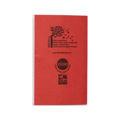 RHINO A6+ Exercise Book 48 page, Red, F7 (Pack of 100, 10)