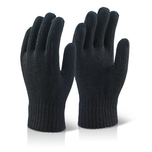 Beeswift Acrylic Glove Black Pack of 10