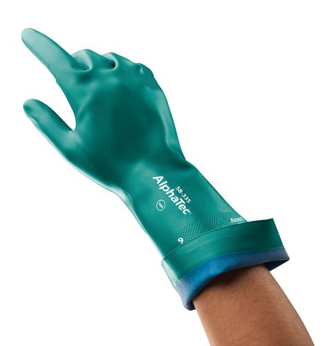 Ansell Alphatec 58-330, 335 Glove Green Size 09 Large (Pack of 12)