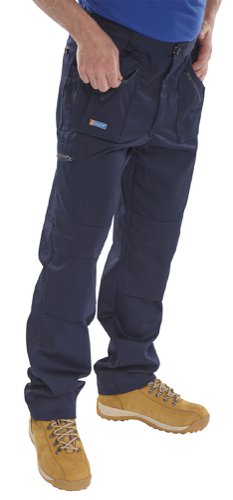 Beeswift Action Work Trousers Navy Blue 30, 30T, 32, 34, 34S, 34T, 36, 36S, 38, 38S, 40S, 42, 42T, 44, 46, 46T, 48S, 48T, 30S, 32S, 32T, 36T, 38T, 40, 40T, 42S, 44S, 44T, 46S, 48