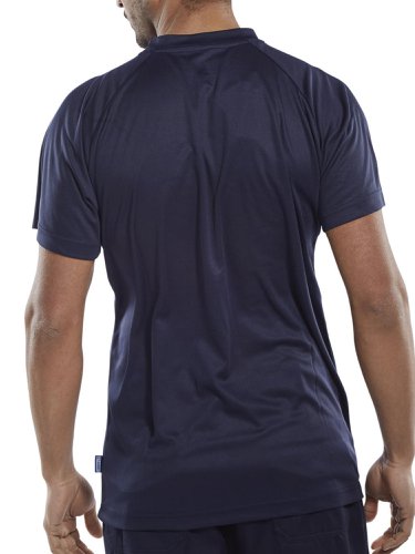 Beeswift B-Cool Lightweight Tee Shirt Navy Blue S