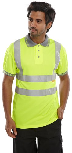 Beeswift Polo Shirt Short Sleeved Saturn Yellow 2XL, 3XL, 4XL