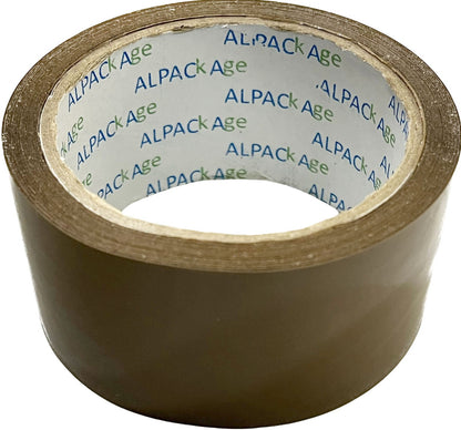 Buff BOPP Tape 48mm 150m 35mu, 150m 45mu, 66m 35mu, 66m 45mu, 132m 35mu Pk 6