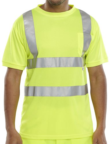 Beeswift Crew Neck T-Shirt Saturn Yellow M, XL, 2XL, 3XL