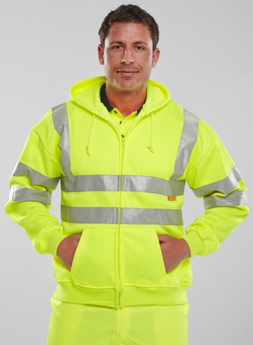 Beeswift Zip-Up Hooded Sweatshirt Saturn Yellow M, XL, 2XL, 3XL