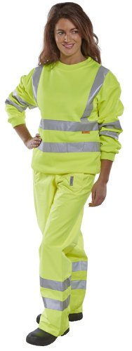 Beeswift Hi-Visibility Sweatshirt Saturn Yellow 4XL, 5XL, M, XL, 2XL, 3XL