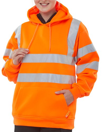 Beeswift Pull On Hoody Sweatshirt Orange 4XL, M, XL, 2XL, 3XL