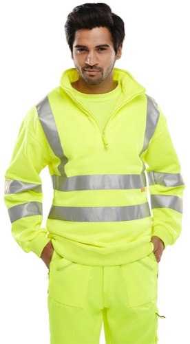 Beeswift Quarter Zipped Sweatshirt Saturn Yellow S