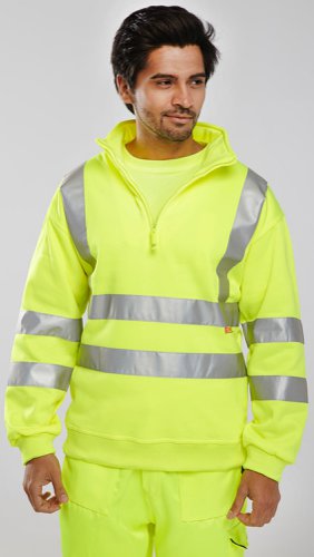 Beeswift Quarter Zipped Sweatshirt Saturn Yellow L