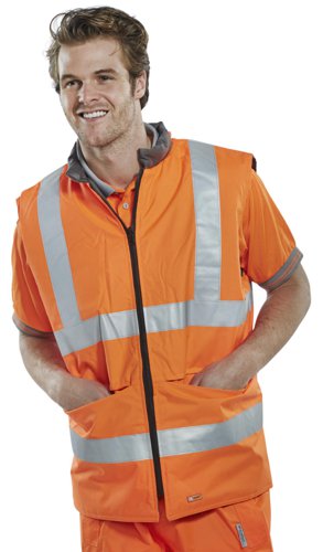 Beeswift Reversible Bodywarmer Orange / Grey M, XL, 2XL, 3XL, 4XL