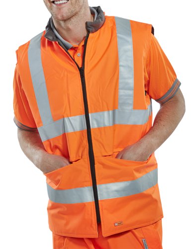 Beeswift Reversible Bodywarmer Orange / Grey M, XL, 2XL, 3XL, 4XL