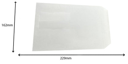 C5 Envelopes Plain Self Seal 90gsm White (Pack of 500)