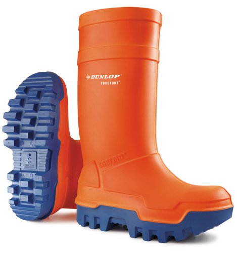 Dunlop Purofort Thermo+ Full Safety Wellington Orange 05, Orange 06, Orange 07, Orange 08, Orange 09, Orange 10, Orange 11, Orange 12, Green 05, Green 06, Green 07, Green 08, Green 09, Green 10, Green 11, Green 12