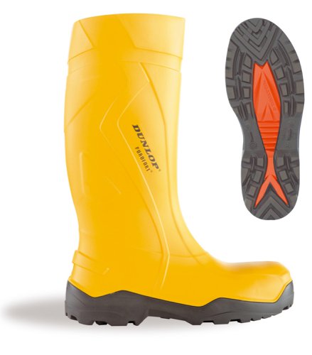 Dunlop Purofort+Full Safety Wellington Yellow 05, 06, 07, 08, 09, 10, 11, 12