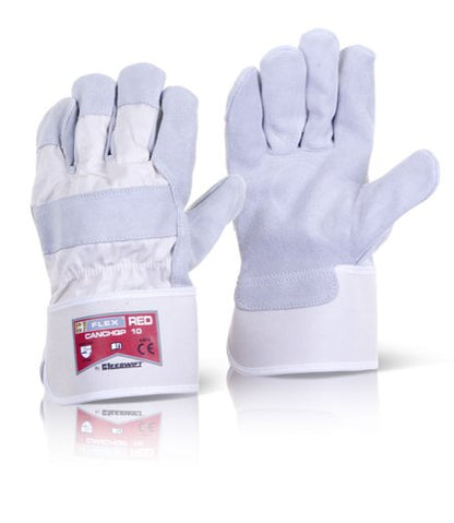 Beeswift B-Safe Canadian High Quality Leather Rigger Glove Grey  (Pair)
