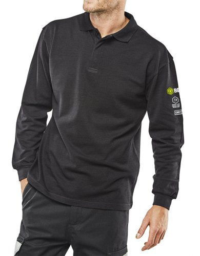 Beeswift Arc Flash Polo Shirt Navy Blue 4XL, 5XL, M, XL, 3XL, 6XL, 2XL