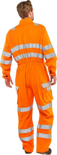 Beeswift Orange Arc Compliant Ris Coverall Orange 36T, 38T, 36, 38, 40, 40T, 42, 42T, 44, 44T, 46, 46T, 48, 48T, 50, 50T, 52, 52T, 54, 54T