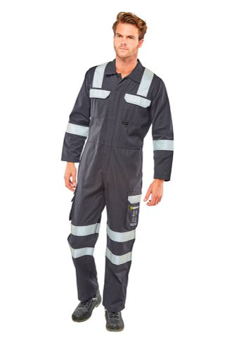 Beeswift Arc Flash Coverall Navy Blue 38, 40, 42, 44, 46, 48, 50, 52, 54