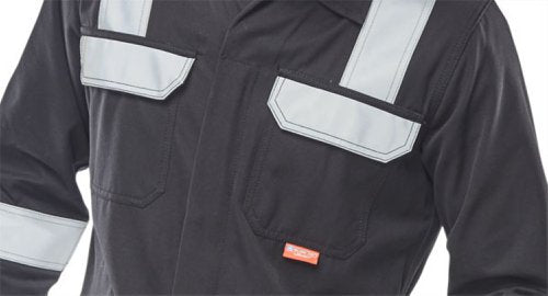 Beeswift Arc Flash Coverall Navy Blue 38, 40, 42, 44, 46, 48, 50, 52, 54