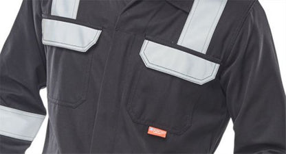 Beeswift Arc Flash Coverall Navy Blue 38, 40, 42, 44, 46, 48, 50, 52, 54