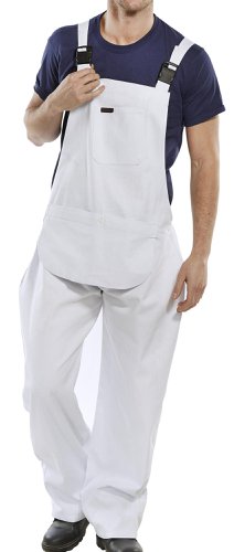Beeswift Cotton Drill Bib And Brace White 32, 34, 36, 38, 40, 42, 44, 46, 48