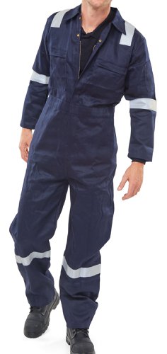 Beeswift Flame Retardant Burgan Boilersuit Anti-Static Navy Blue 36, 38, 42, 44, 46, 48, 50, 52, 54, 56