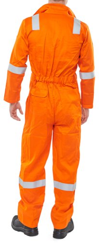 Beeswift Flame Retardant Burgan Boilersuit Anti-Static Orange 36, 38, 40, 42, 44, 46, 48, 50, 52, 54