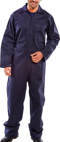 Beeswift Fire Retardant Boilersuit Navy Blue 36, 38, 40, 42, 44, 46, 48, 50, 52, 54