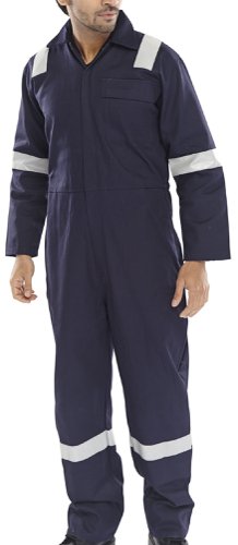 Beeswift Fire Retardant Nordic Design Boilersuit Navy Blue 40, 42, 44, 46, 48, 50, 52, 54, 56, 36, 38