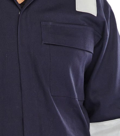 Beeswift Fire Retardant Nordic Design Boilersuit Navy Blue 40, 42, 44, 46, 48, 50, 52, 54, 56, 36, 38