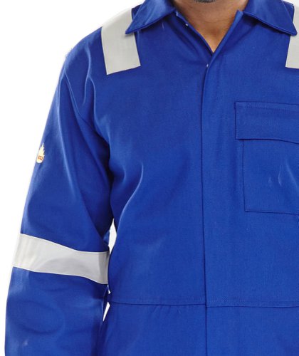 Beeswift Fire Retardant Nordic Design Boilersuit Royal Blue 36, 38, 50, 52