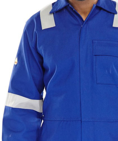 Beeswift Fire Retardant Nordic Design Boilersuit Royal Blue 36, 38, 50, 52