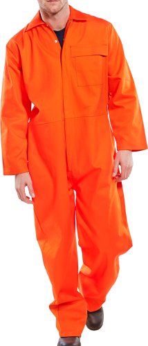 Beeswift Fire Retardant Boilersuit Orange 36, Orange 38, Orange 40, Orange 42, Orange 44, Orange 46, Orange 48, Orange 50, Orange 52, Orange 54, Red 36, Red 40, Red 42, Red 44, Red 46, Red 48, Red 50, Red 52