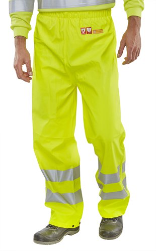 Beeswift Fire Retardant Anti-Static Trousers Saturn Yellow 3XL, 4XL