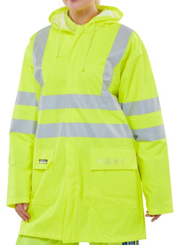 Beeswift Fire Retardant Anti-Static Jacket Saturn Yellow 5XL, M, XL, 2XL, 3XL