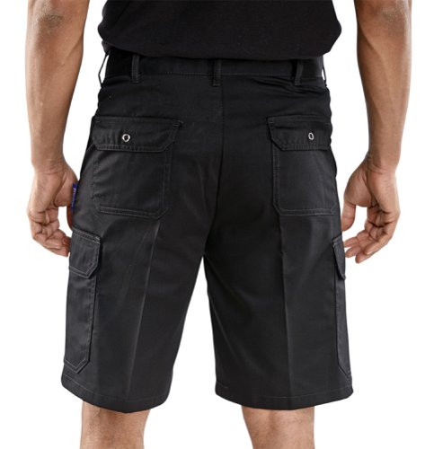 Beeswift Cargo Pocket Shorts Black 46, 30, 32, 34, 36, 38, 40, 42, 44, 48, 50
