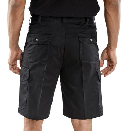 Beeswift Cargo Pocket Shorts Black 46, 30, 32, 34, 36, 38, 40, 42, 44, 48, 50