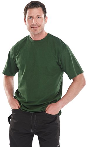 Beeswift Heavy Weight Tee Shirt Bottle Green S