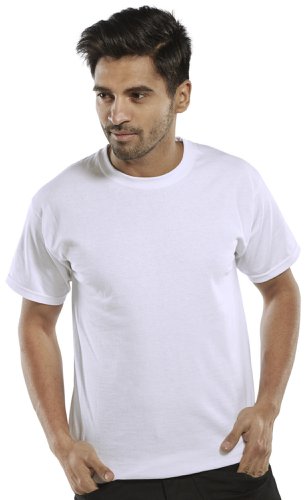 Beeswift Heavy Weight Tee Shirt Black 4XL, Black M, Black XL, Black 2XL, Black 3XL, White M, White 2XL, White XL