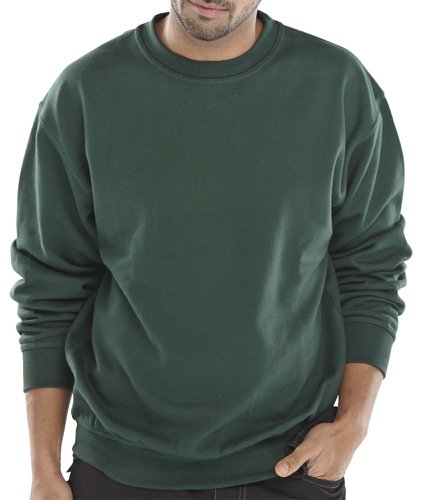 Beeswift Polycotton Sweatshirt Bottle Green L