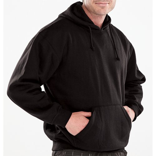 PolyCotton Hooded Sweatshirt Black Med