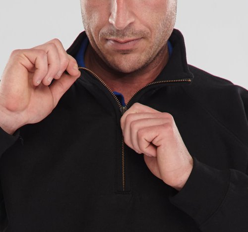 Beeswift Quarter Zip Sweatshirt Black Xs