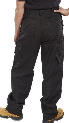 Beeswift Premium Multi Purpose Trousers Black 36T, 42T, 30, 30T, 32, 32T, 34, 34T, 36, 38, 38T, 40, 40T, 42, 44, 44T, 46, 46T